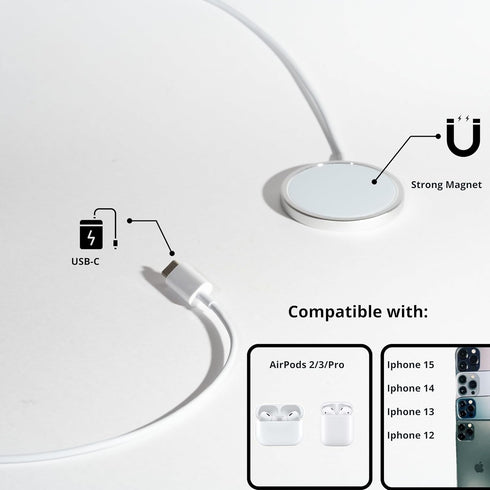 GajetNest Magnetic Charger for iPhone Fast Charging Lightweight Design, Made from Durable Material......