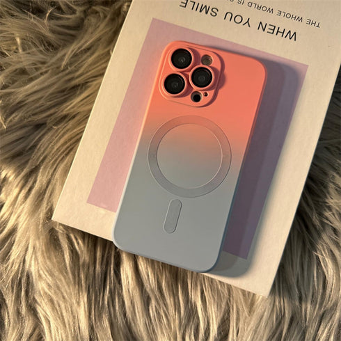 Ownest Compatible for iPhone 15 Pro Max Case with Magnetic Fitting for Magsafe Case Luxury Cute Soft Liquid Silicone Shockproof Full Camera Protec...