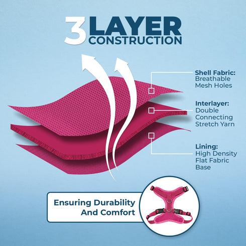 Voyager Step-in Lock Dog Harness w Reflective Dog Leash Combo Set with Neoprene Handle 5ft - Supports Small, Medium and Large Breed Puppies/Cats b...