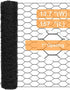 Garden Poultry Black Chicken Wire - 13.7 '' × 157 '' Chicken Wire for Crafts, Garden Fence Animal Barrier, 1 inch Mesh Poultry Netting Fence, Pet/...