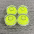 4Pcs Small Circular Bubble Levels with Double Sided Adhesive Bottom Mini Little Stick-on Bubble Spirit Level Measuring Layout Tools Levels (25x10m...