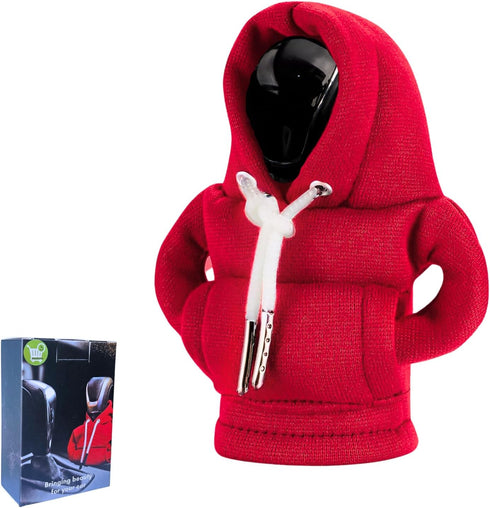 Gear Shift Hoodie, Hoodie Car Gear Shift Cover, Shifter Hoodie, Car Shifter Stick Protector Decoration. Car Novelty Decoration Gift for Family (Re...