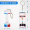 Dynamic Liquid Timers Key Chain Set, Colorful Motion Bubbler Timekeeper Key Chain, Liquid Hourglass Keychains...