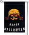 Halloween Garden Flag, 12x18 Inch Double Sided Garden Burlap Flag Scary Pumpkin Bat Dead Tree Garden Banner Halloween Decorations for Home Yard De...