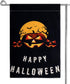 Halloween Garden Flag, 12x18 Inch Double Sided Garden Burlap Flag Scary Pumpkin Bat Dead Tree Garden Banner Halloween Decorations for Home Yard De...