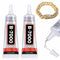 B7000 Glue 2PCS 15ml/0.5oz, Clear Craft Glue for Jewelry, B7000 Adhesive for Rhinestone Bead, Super Glue with Precision Tips for Cloth Shoe Fabric...
