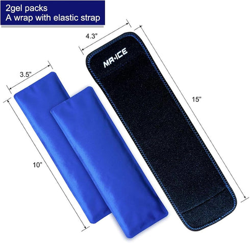 Ankle Ice Pack Wrap for Foot Pain Relief - Ankle Ice Packs for Injuries Reusable Gel Ice Pack for Sprains, Muscle Pain, Bruises - Foot Ice Pack Wr...