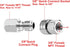 RIDGE WASHER Pressure Washer Adapter Set, 3/8 Inch Quick Connect Kit, Stainless Steel Female NPT Fitting, 5000 PSI, 2-Pack...