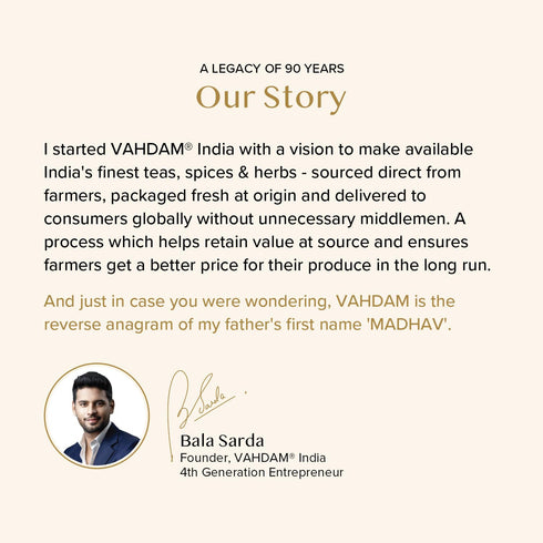 VAHDAM, Vanilla Chai Tea Bags (15 Count) High Caffeine, Non GMO, Gluten Free | Individually Wrapped, Full-bodied & Malty | No Artificial Flavor | ...