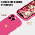 for iPhone 13 Pro Case Cute Heart Simple Wave Frame Case Aesthetic Design Solid Color Girls Women TPU Silicone Slim Phone Case Cover for iPhone 13...