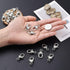 KISSITTY 30-Piece Lobster Claw Clasps Antique Silver Large Heart Fastener Hook Trigger Clasps for Bracelets Charm DIY Jewelry Making, 27x13.5mm Ti...