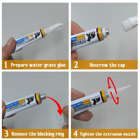 Aquarium Glue, Clear Reef Glue with Tweezers, Instant Aquarium Glue for Plants and Rocks, Super Adhesion for Fish Tanks Aquariums (2PCS)...