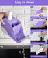 Hand Soap Dispenser with Toothbrush and Toothpaste Holder, Dish Soap Dispenser with Sponge Holder and Brush Holder, Kids Soap Dispenser for Bathro...