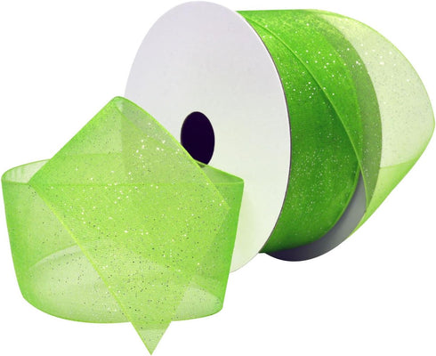 Morex Ribbon Sugar Sheer Organdy Ribbon, 1-1/2-Inch by 25-Yard, Island Green, 95009/25-558...
