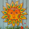 Metal Sun Wall Decor - 13 inches Sun Flower Wall Art Decoration,Hanging Decoration for Home Garden Farmhouse Yard Patio Fence Living Room Bedroom...