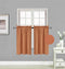 Elegant Home 2 Short Panels Tiers Small Window Treatment Curtain Blackout 28" W X 36" L Each for Kitchen Bathroom # R5...
