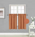 Elegant Home 2 Short Panels Tiers Small Window Treatment Curtain Blackout 28" W X 36" L Each for Kitchen Bathroom # R5...