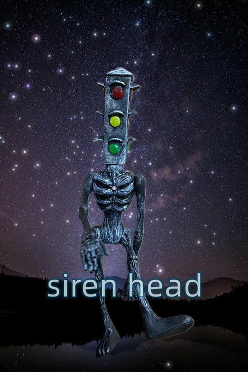 4 PCS Siren Head Toys Siren Head Action Figure Monster Amazing Head Horror Models (Series-E)...