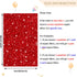 Sequin Fabric Red Glitter Fabric Stretch Velvet Fabric by The Yard 1 Yard Mermaid Sequins Fabric Large Sequins Christmas Fabric for Sewing Dress S...