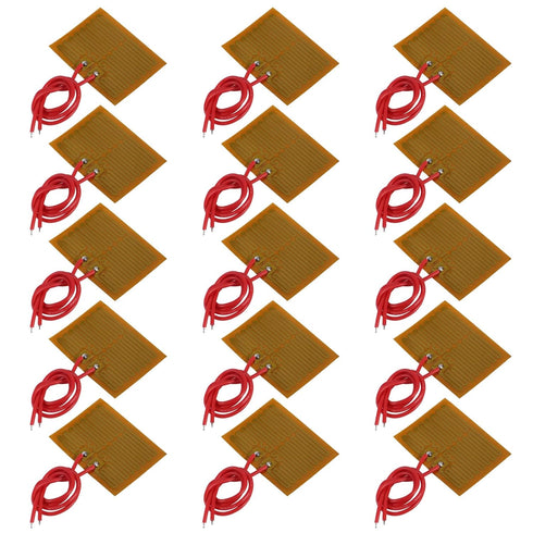 15pcs 30mmx40mm Film Heater Plate Adhesive Pad, PI Heating Elements Film 5V 1W Strip Heater Adhesive Polyimide Heater Plate (5V 1W 30mmx40mm)...