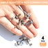 24 Pcs Stainless Steel Helmet Visor Screws, Hockey Helmet Repair Kit, Football Visor Clips, Universal Baseball Helmet Hardware Replacement Parts f...