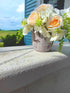 Distressed Weathered Cement Planter, 5 Inches - Unique Stone Plant Pot for Indoor Outdoor Home Garden Decor...