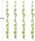 Lvydec Wisteria Artificial Flowers Garland, 4Pcs Total 28.8ft White Artificial Wisteria Vine Silk Hanging Flower for Home Garden Outdoor Ceremony ...