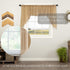 VHC Brands Tobacco Cloth Fringed Farmhouse Decor Kitchen Swag Prairie Panels Door Window Tier Set Curtains for Kitchen Bedroom Bathroom Living Roo...