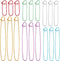 18 PCS Knitting Stitches Holder Set 6 Size Colorful Aluminum Yarn Stitches Holder Set Needles Practical Knitting Crochet Tools Knitting Supplies f...