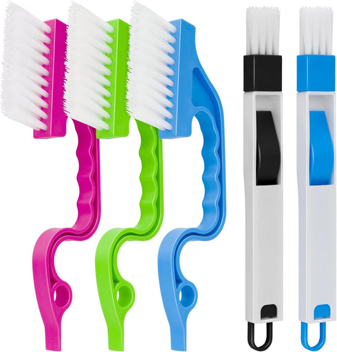 Hand-held Groove Gap Cleaning Tools, Window Track Cleaning Brush, Crevice Cleaning Brushes for Deep Cleaning Door Window Track, Seams, Etc....