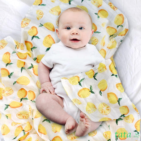 ® Muslin Baby Blankets | Swaddle for Newborns | 100% Organic Cotton Gauze Receiving Blanket Soft, Silky & Breathable for Girls & Neutral Gender | ...