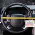 COFIT Breathable Steering Wheel Cover Microfiber Leather with Center Mark Design Large Size 15 1/2-16 Inch Black...
