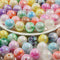 16mm Acrylic Beads Color Plated Cloud Beads Two-Color Gradient Cloud Beads for DIY Phone Chain, Key Chain,Bracelet,Necklace,Car Hanging(ab Cloud)...