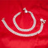 Traditional Indian Style Silver Curved Edge Payal Bell Anklet Pair Set For Women - Beach Party Dance Wedding...