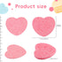 50-Count Heart Shape Compressed Facial Sponges, 100% Natural Cosmetic Spa Sponges for Facial Cleansing for Daily Facial Cleansing, Exfoliating Mas...