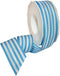 Morex Ribbon Polyester Grosgrain Striped Decorative Ribbon, 20 Yard", Baby Blue, 1-1/2 in...