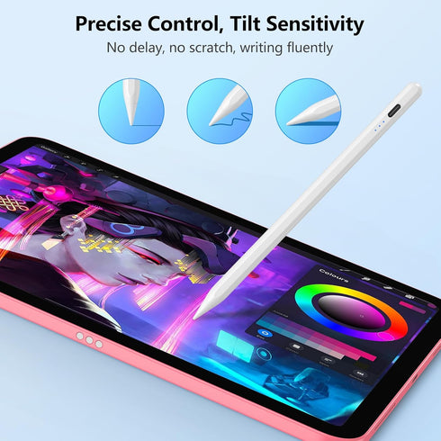 HOTLIFE Stylus Pen for iPad 10th & 9th Generation, Faster Charge for Apple iPad Pencil with Palm Rejection, Compatible with (2018-2022) iPad Pro 1...