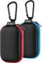 SUNGUY Earbuds Case 2Pack, Rectangle Earbuds Carrying Case, Portable Earphone Case Phone Accessories Organizer with Carabiner for Earphone, in-Ear...