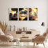 3pcs Natural Landscape Wall Art Modern Wall Decor Pictures Sunset, Sky, Clouds, Mountains And Rivers Posters Prints Canvas Paintings for Living Ro...