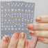 8 Sheets Gold Nail Stickers Flower Nail Decals 3D Self Adhesive Leaf Nail Art Stickers Spring Nail Designs Nail Art Supplies for Women Nail Manicu...