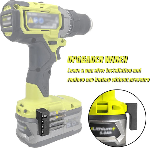 Magnetic 1/4-Inch Hex Bit Holders fit for Ryobi 18v Drill,Hex Screw Bit Storage on Side of Power Drill,Keep Bits Within Reach, Right Side...