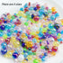 300 PCS 8mm Acrylic Round Beads Clear AB Colors Bubble Spacer Beads Loose Craft Beads for DIY Jewelry Making Bracelet Necklace Earring Ornament Wi...