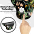 Ergonomic Mouse Pad with Wrist Support, Cute Mouse Pads with Non-Slip PU Base for Home Office Working Studying Easy Typing & Pain Relief Black Flo...