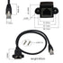 GINTOOYUN Panel Mount RJ45,RJ45 Male to Female Screw Panel Mount CAT6/5e/5 Shielded Network LAN Extender Cord Connector (LINE)...