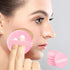 6 Pcs Powder Puffs for Face Powder, Round Makeup Puff Setting Powder Puff Ultra Soft Velour Powder Puff Make Up Sponges for Face Makeup Tools for ...