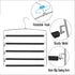 Meetu Pants Hangers 5 Layers Stainless Steel Non-Slip Foam Padded Swing Arm Space Saving Clothes Slack Hangers Closet Storage Organizer for Pants ...