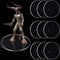 Outus 10 Pieces Plastic Action Figure Display Stands Round Figure Stand Miniature Bases for 6 - 8 Inches Figures (White)...