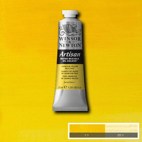 Winsor & Newton Artisan Water Mixable Oil Colour, 1.25-oz (37ml), Cadmium Yellow Pale Hue...