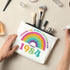40th Birthday Gifts Funny Gifts Rainbow Makeup Bag Birthday Gifts for Women 40th Birthday Decorations Making The World A Better Place Since 1984 G...