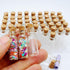 lasenersm 10Pcs/1ML Empty Sample Glass Bottles Jars Vials Case Container with Cork Stoppers for Message Weddings Wish Jewelry Party Favors,Transpa...